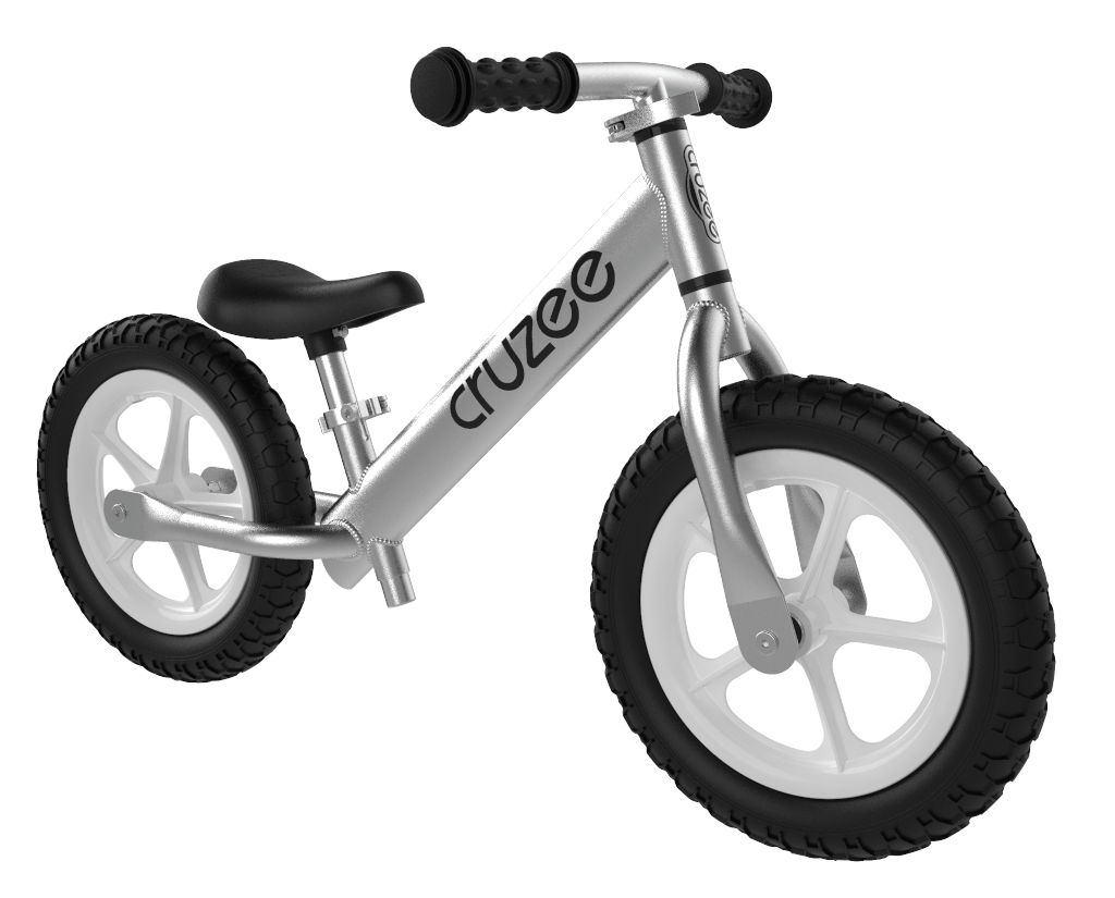 Cruzee UltraLite Balance Bike Silver Cruzee Balance Bikes